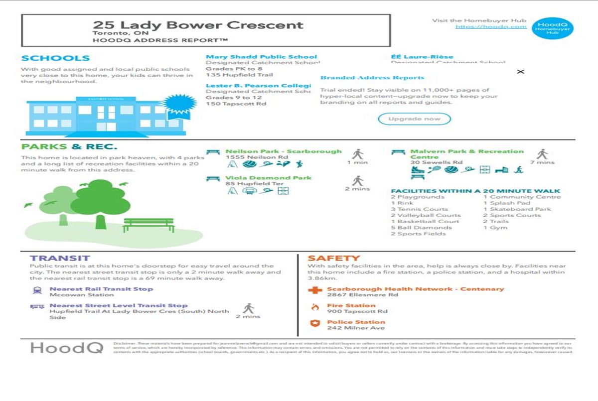 25 Lady Bower Crescent Toronto 25 Lady Bower Crescent Toronto