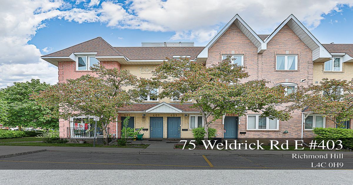 75 Weldrick Road E Richmond Hill