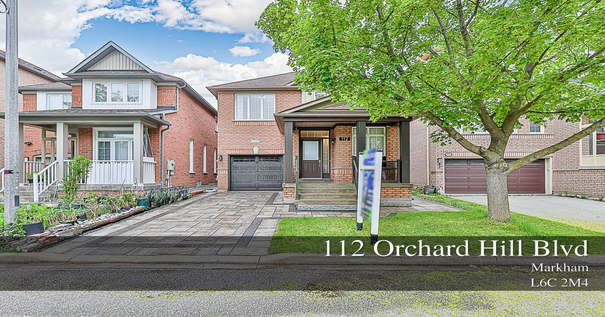 112 Orchard Hill Boulevard Markham